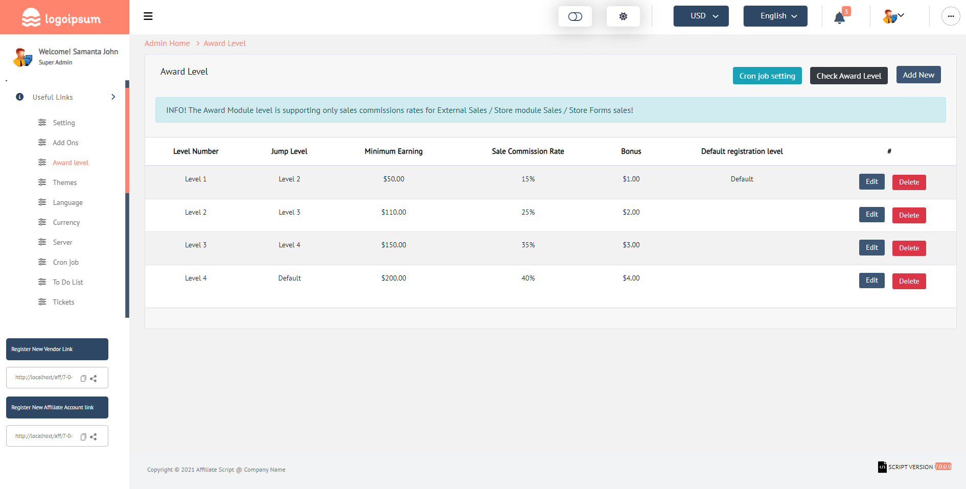 Affiliate Management System - PHP Platform - 42 Affiliate Management System - PHP Platform - 42